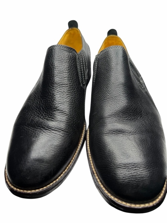 Sandro Black Leather Loafer Slip On Men\'s 11D Pebble Leather Comfort Soft main image 5